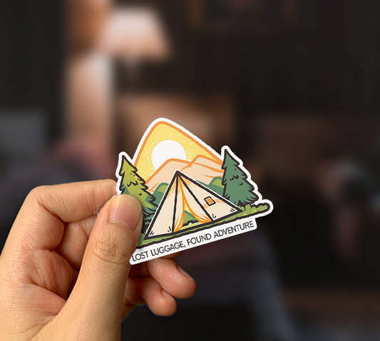 Lost Luggage, Found Adventure Sticker