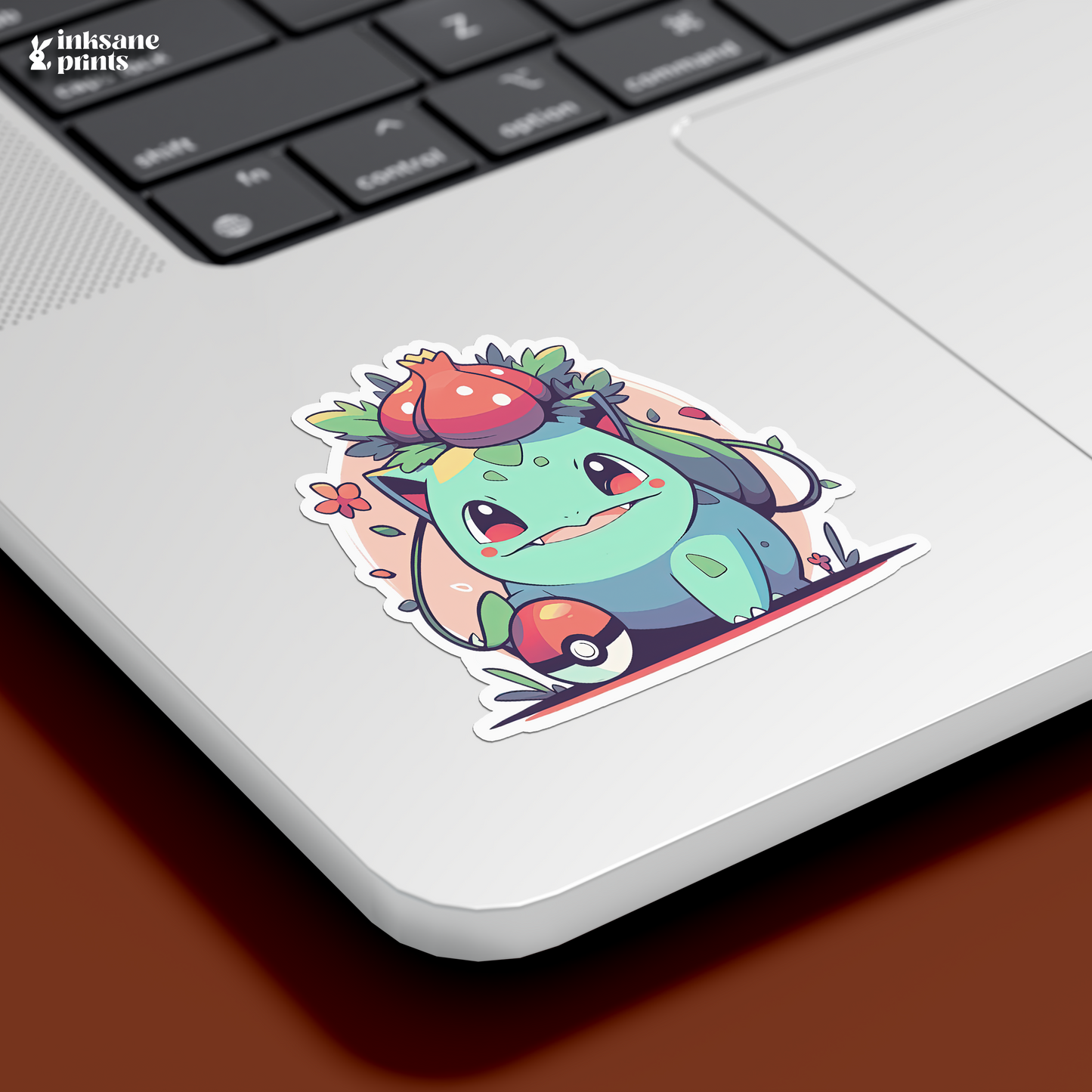 Bulbasaur Holding a Poké Ball Sticker
