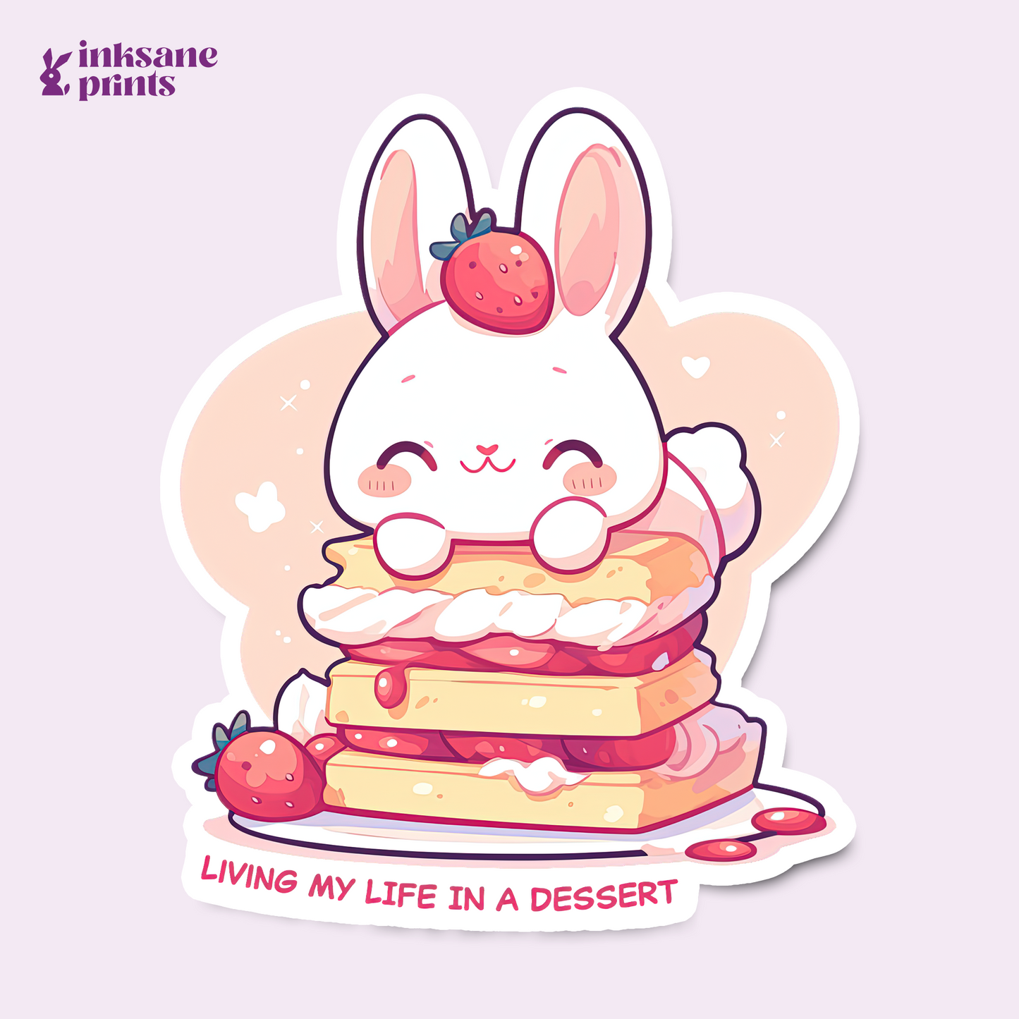 Living My Life In A Dessert Sticker