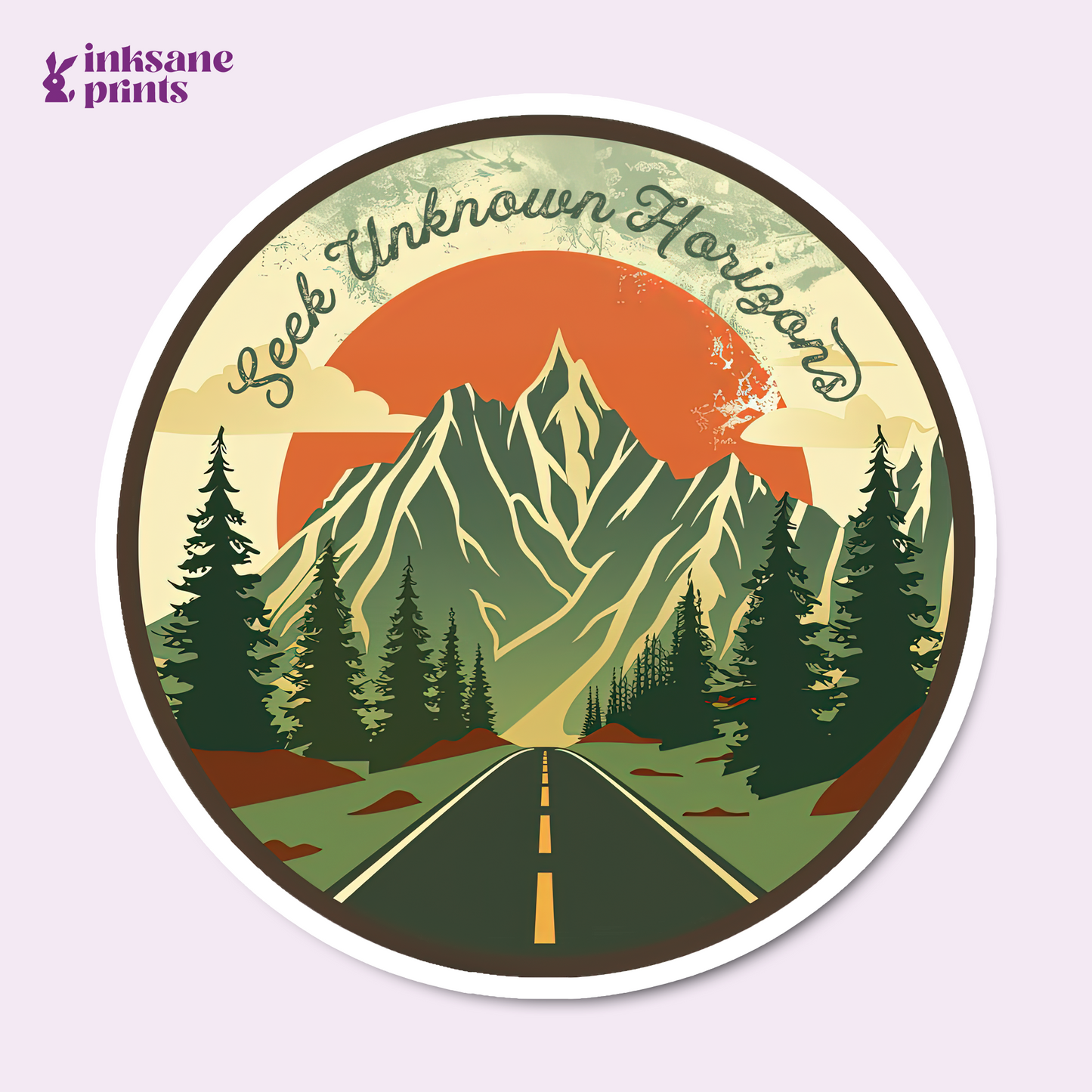 Seek Unknown Horizons Sticker