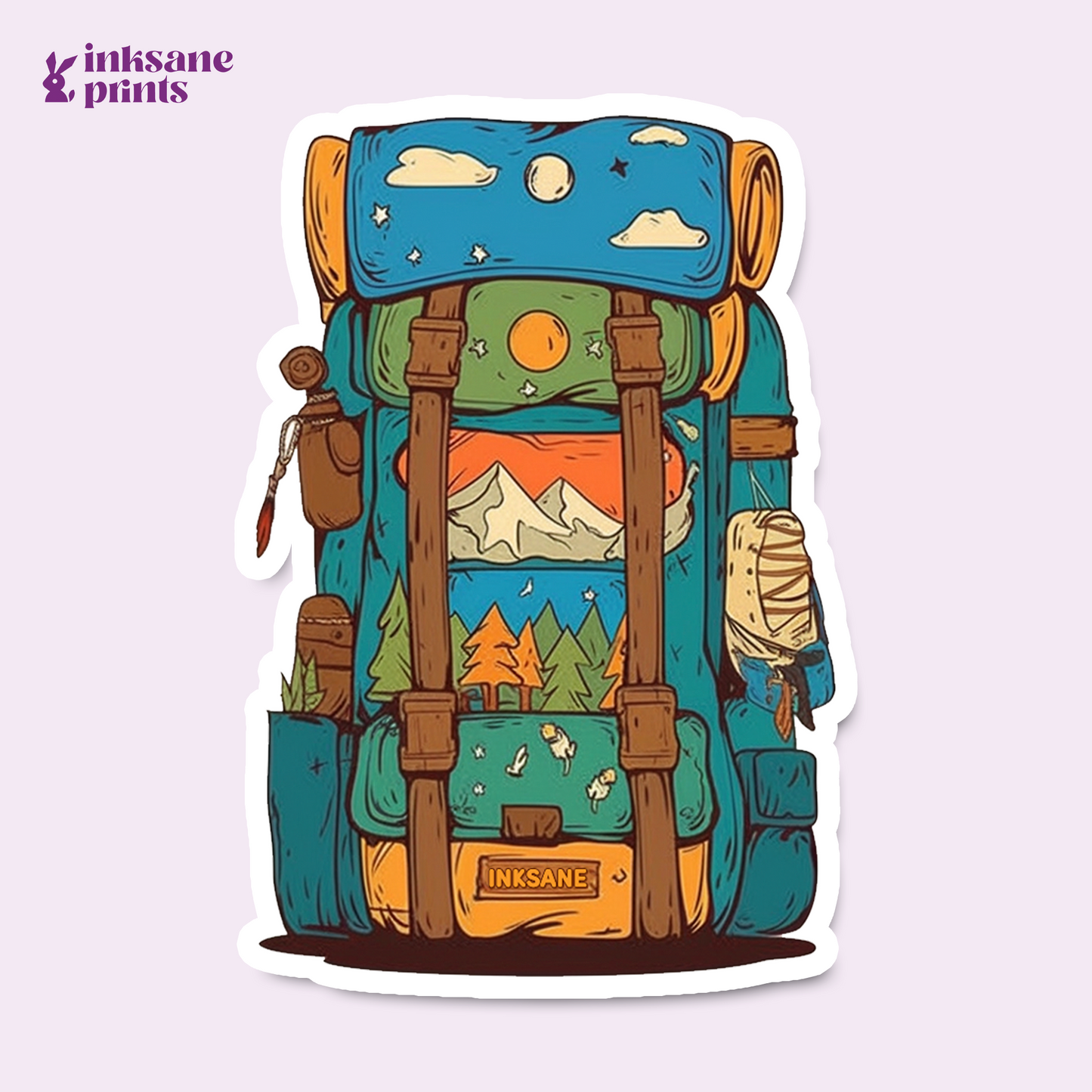 Camping Bag Sticker