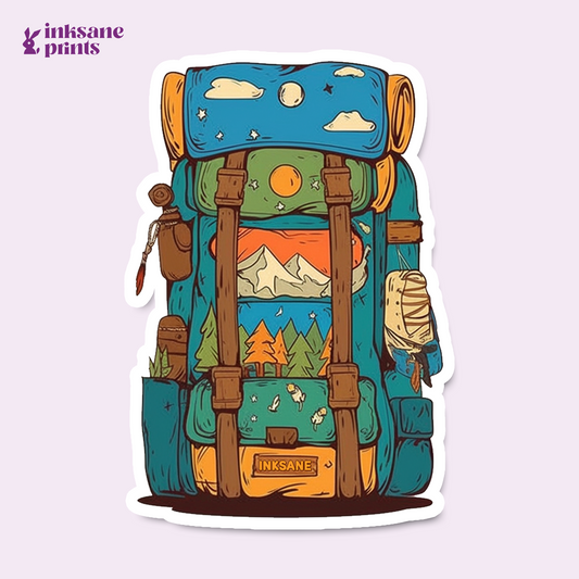 Camping Bag Sticker
