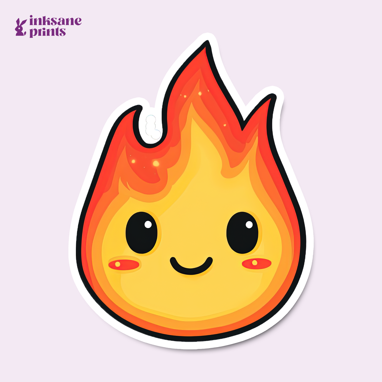 Cute Flame Sticker