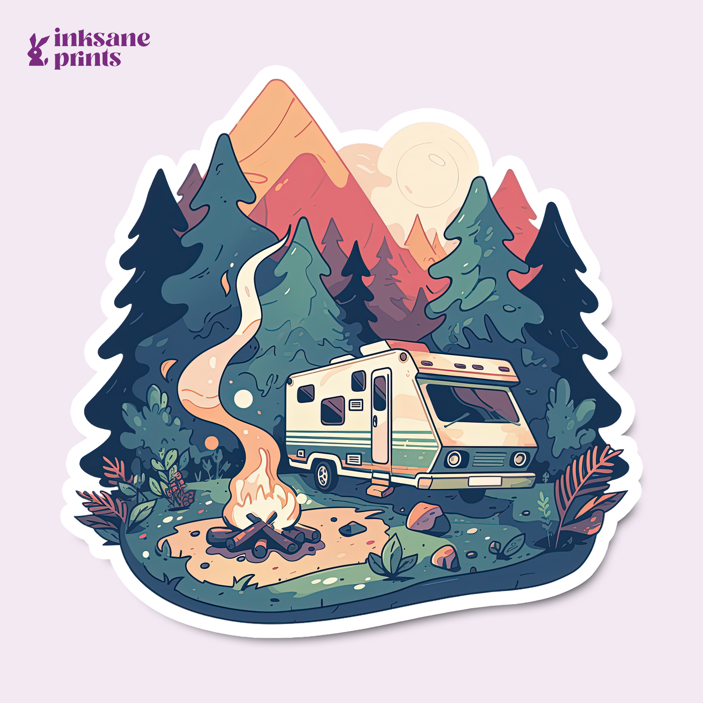 Camping RV Sticker