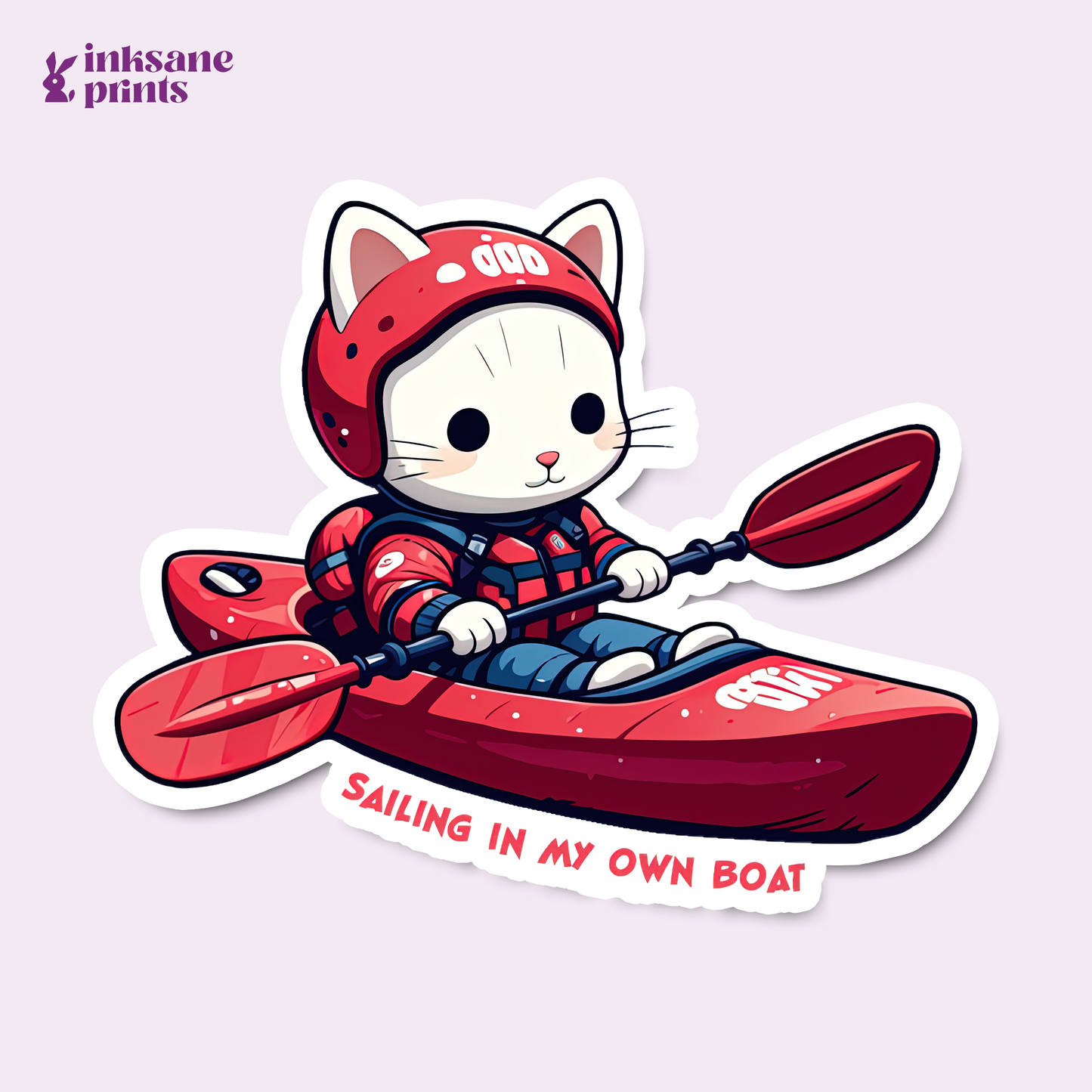 Sailing In My Own Boat Sticker
