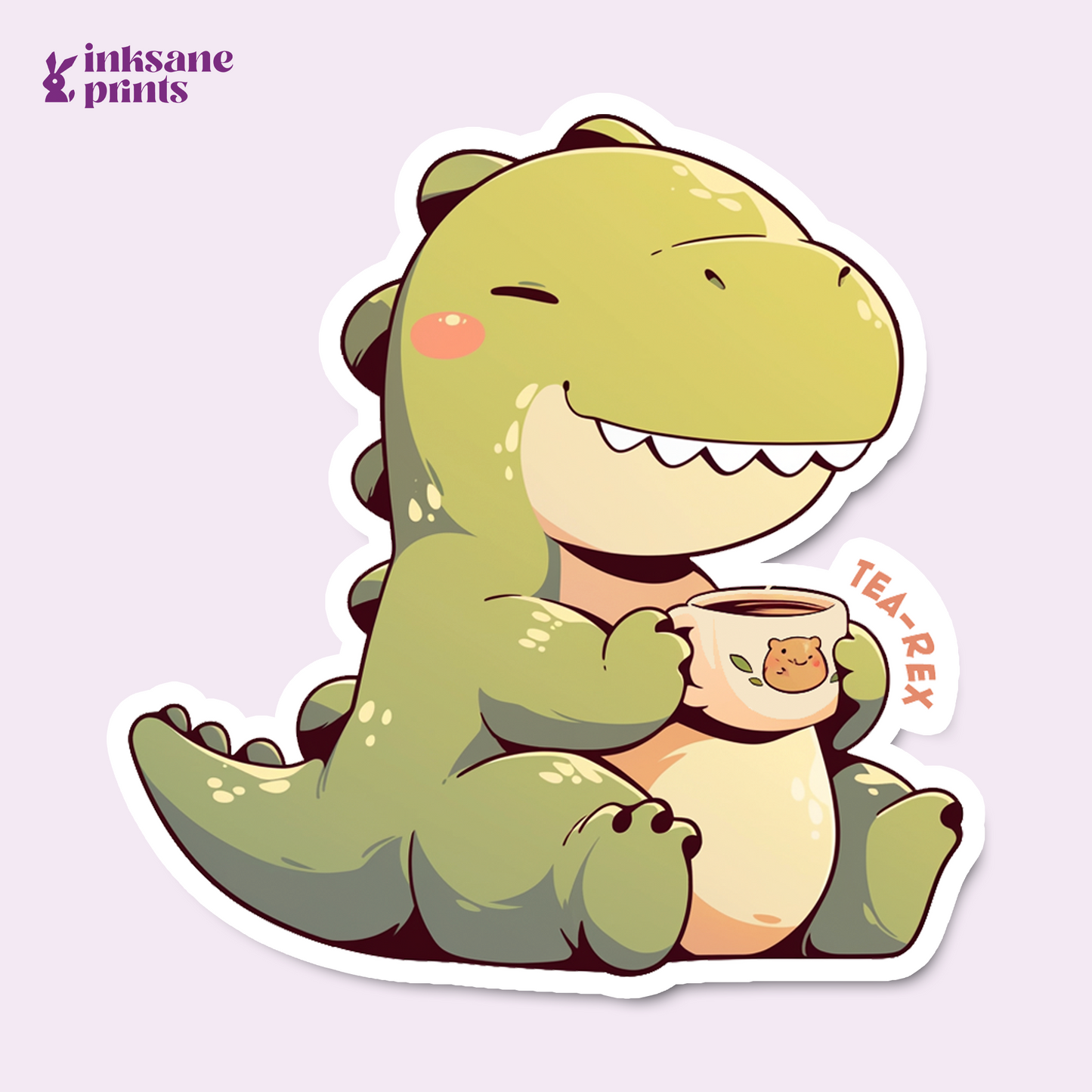 Tea-Rex Sticker