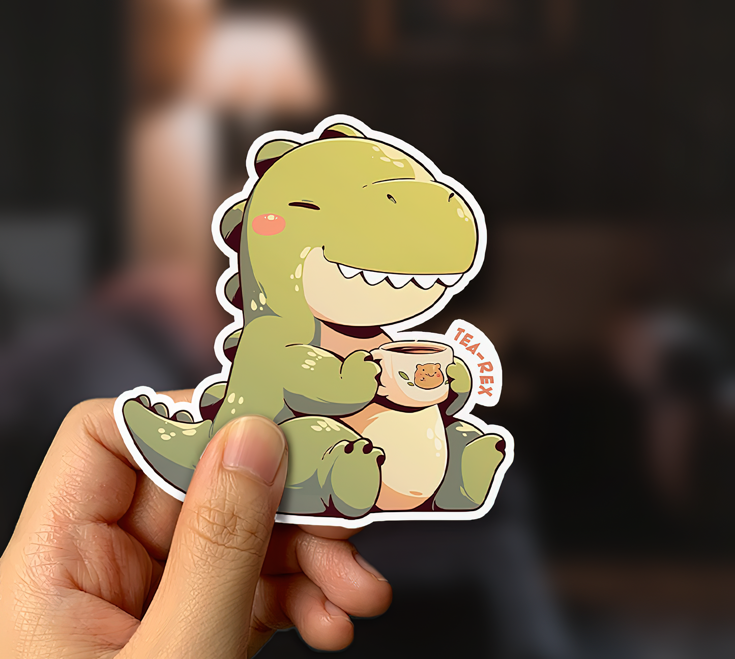 Tea-Rex Sticker