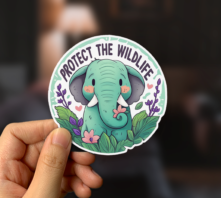 Protect The Wildlife Sticker