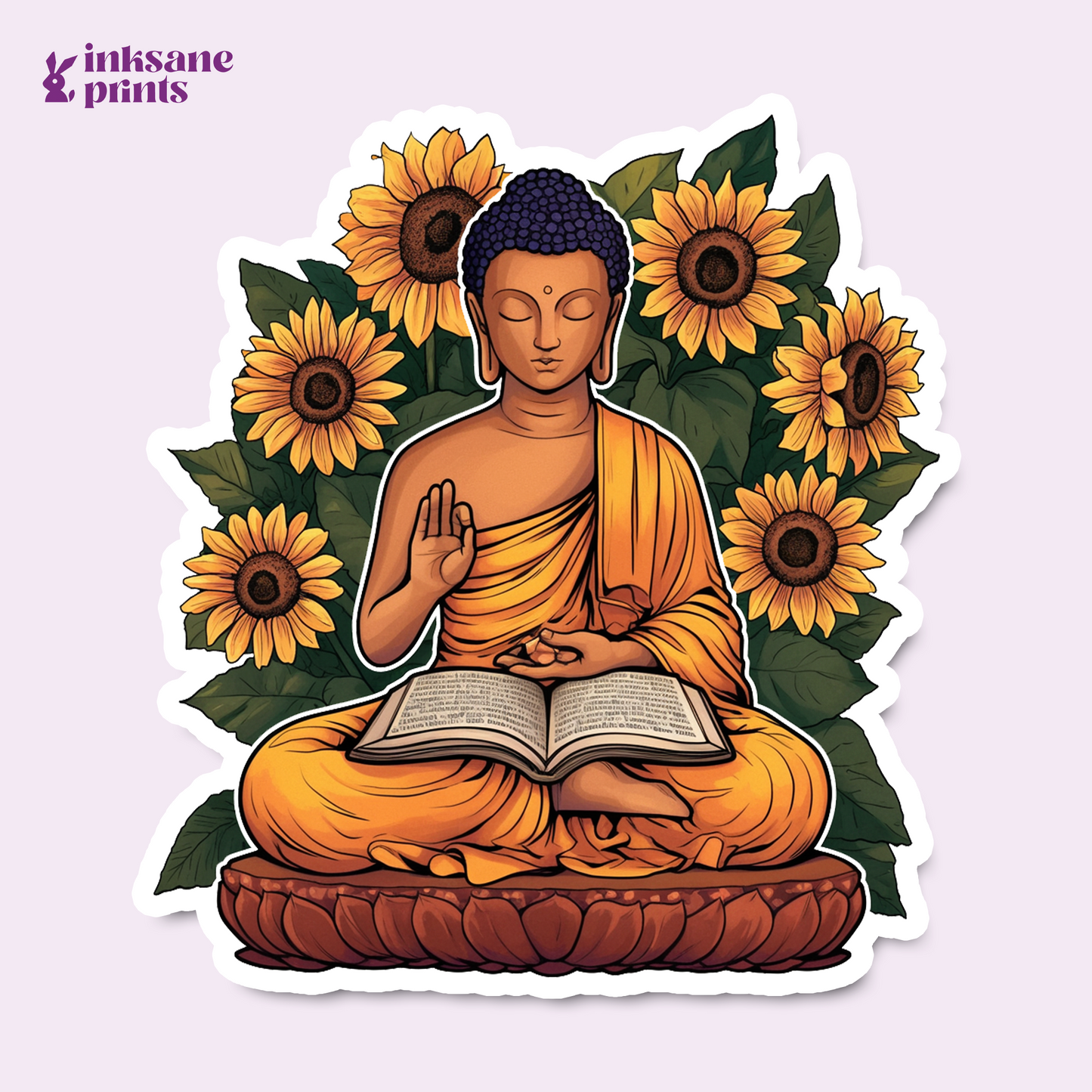 Meditating Buddha Sticker