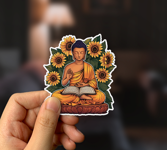 Meditating Buddha Sticker