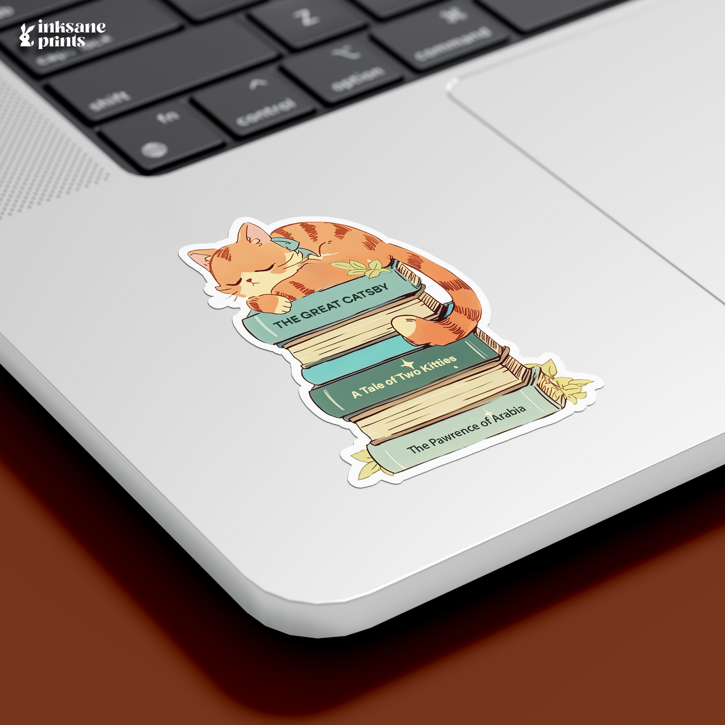 Nerdy Cat Sticker