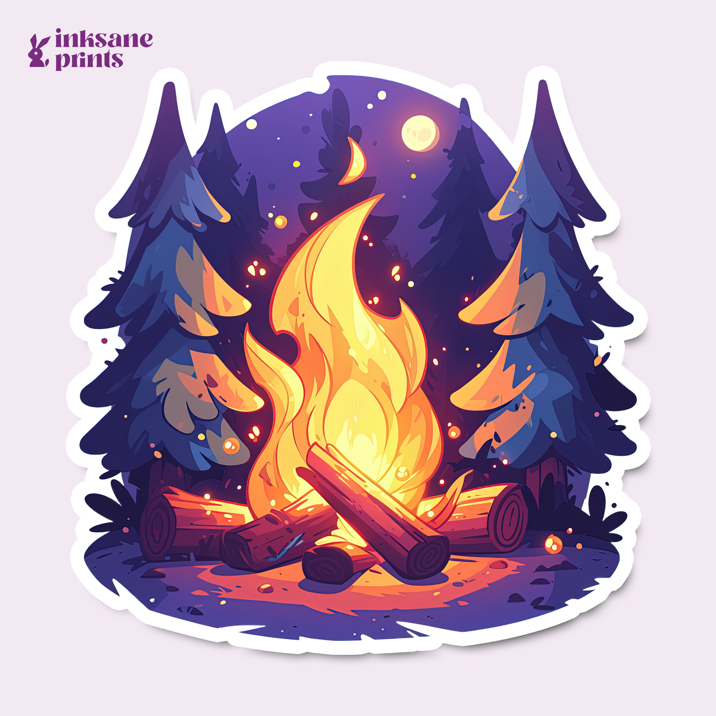 Campfire Sticker