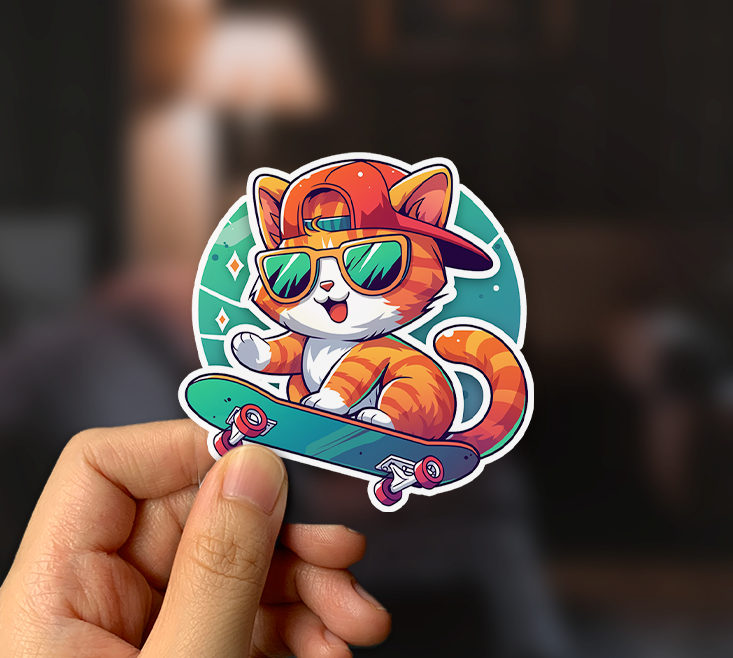 Skateboard Catto Sticker