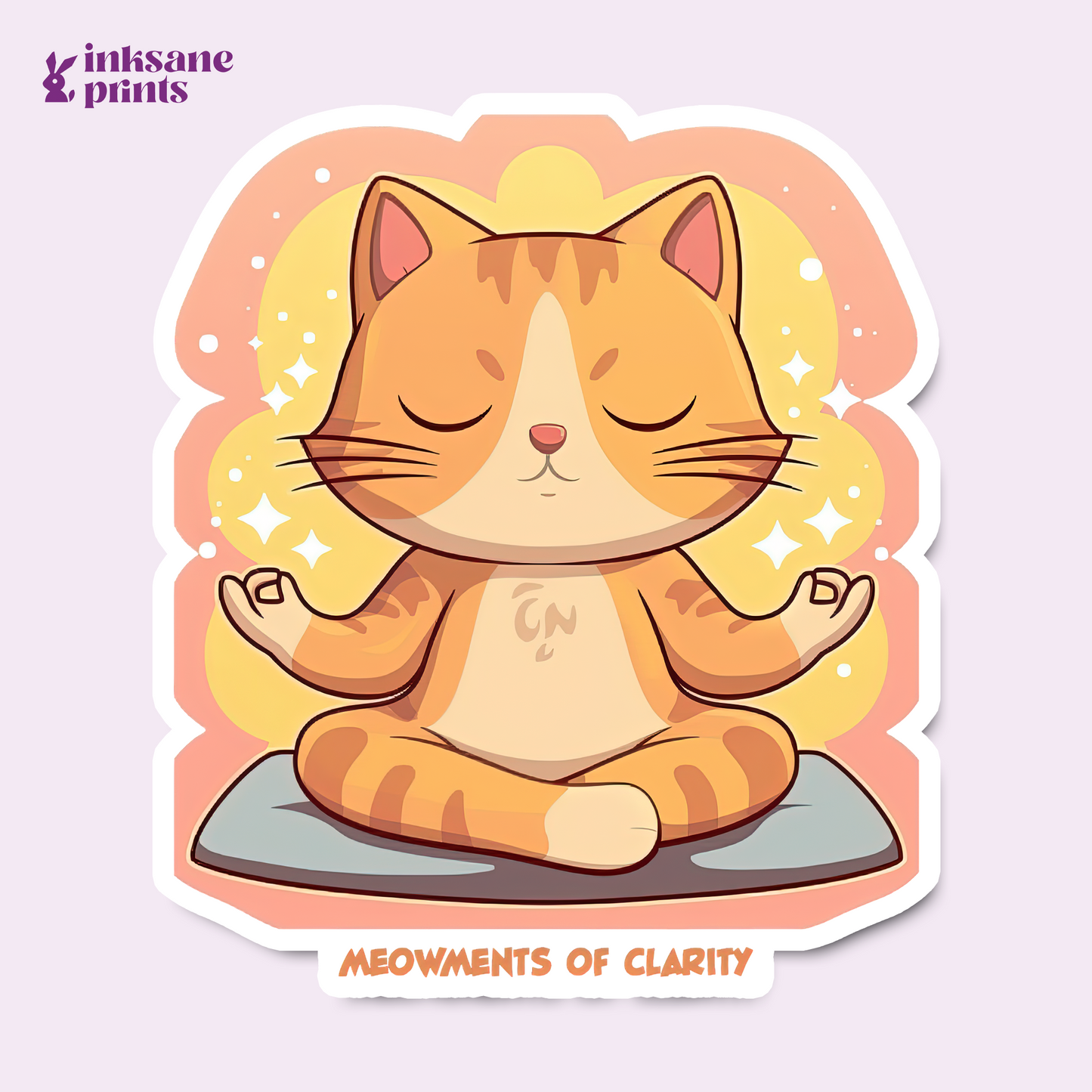 Meowments of Clarity Sticker
