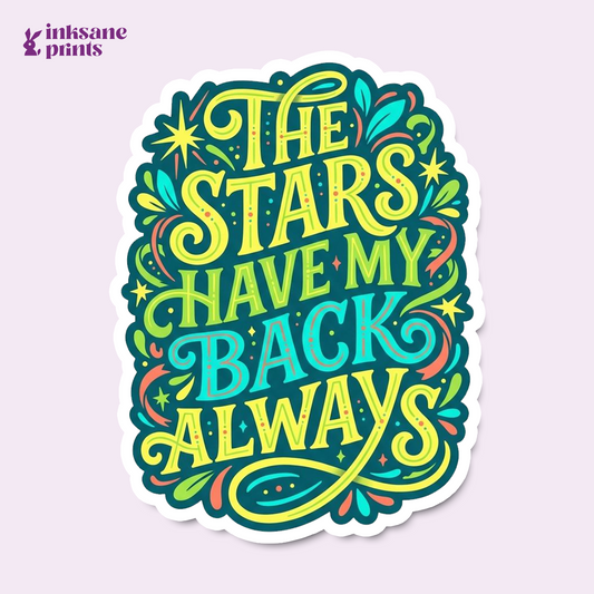 The Stars Have My Back Always Sticker