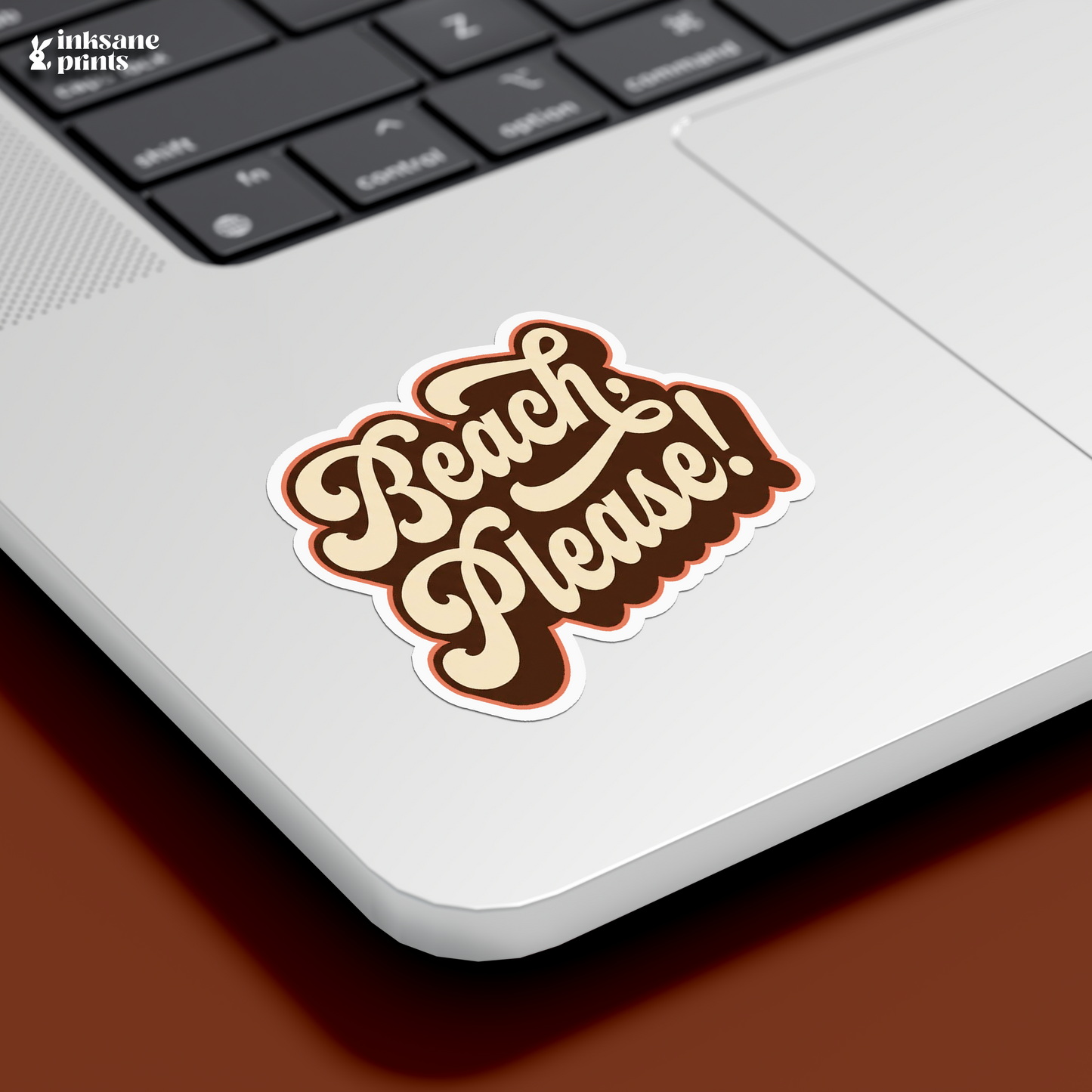 Beach Please Sticker