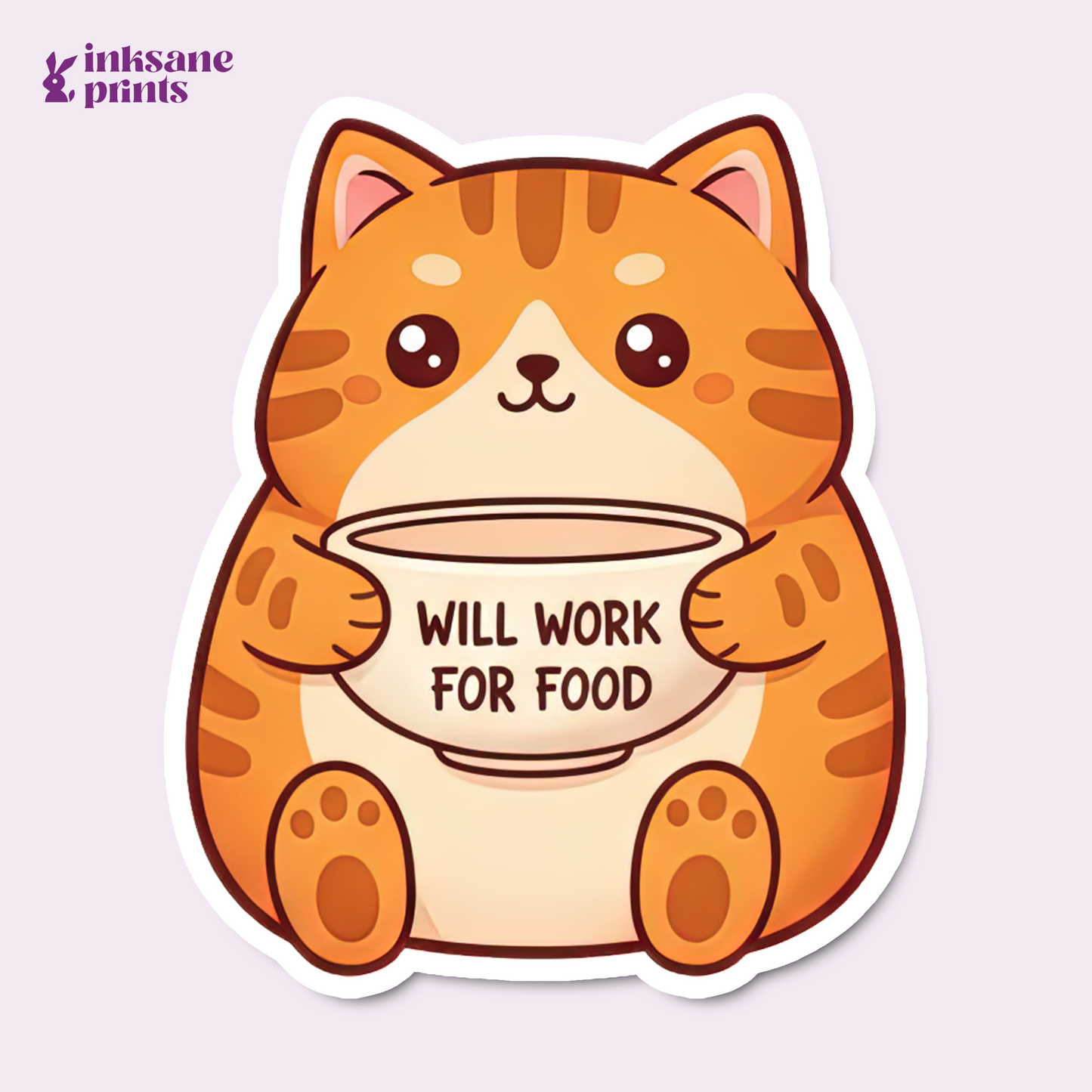 Will Work For Food Sticker