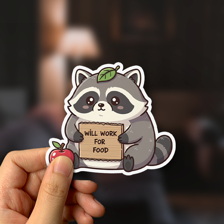 Will Work For Food Sticker