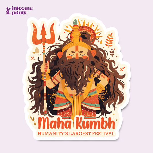 Maha Kumbh Sadhu Sticker
