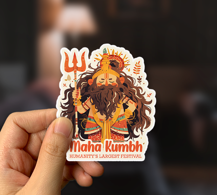 Maha Kumbh Sadhu Sticker