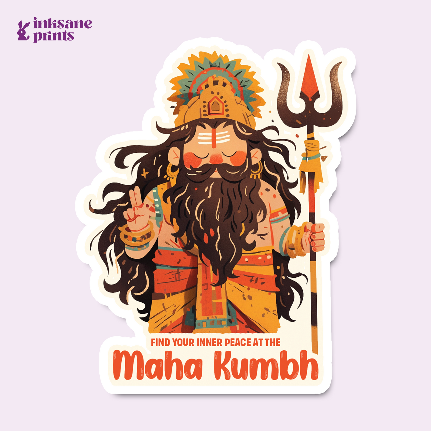 Maha Kumbh Sadhu Sticker
