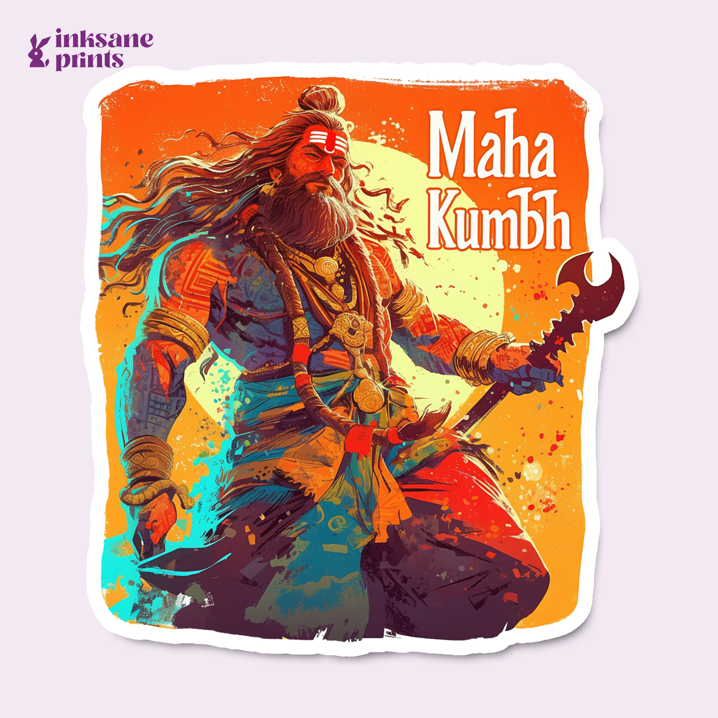 Maha Kumbh Sadhu Sticker