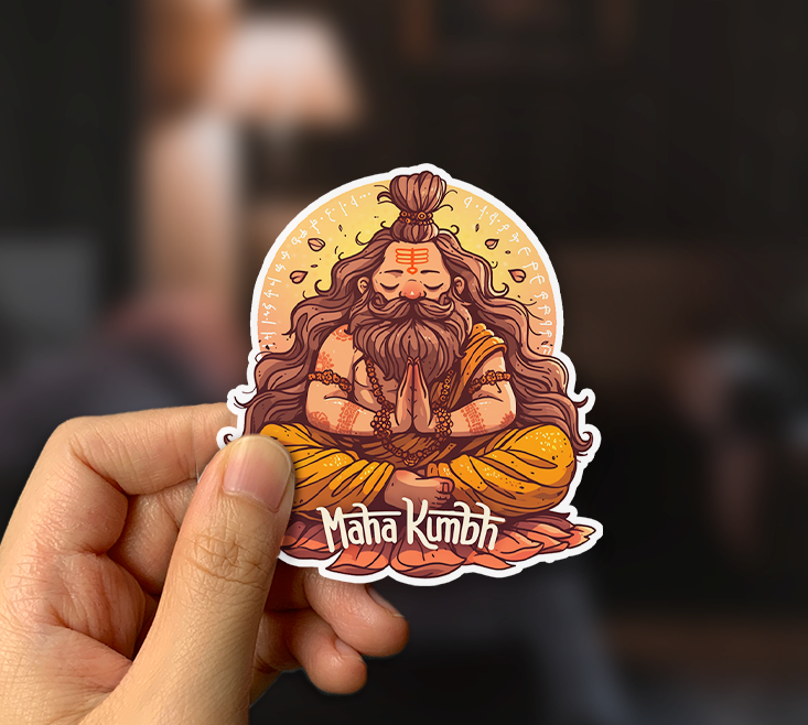 Maha Kumbh Sadhu Sticker