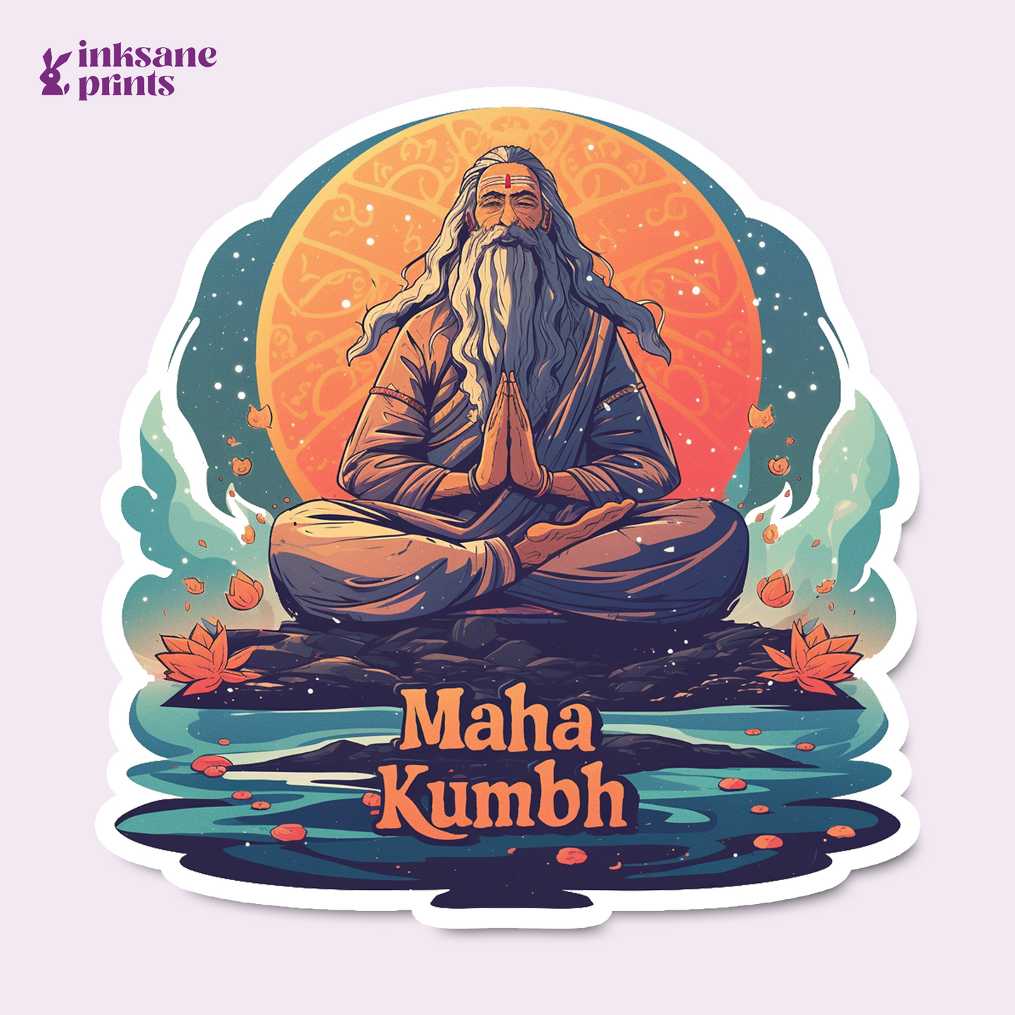 Maha Kumbh Sadhu Sticker
