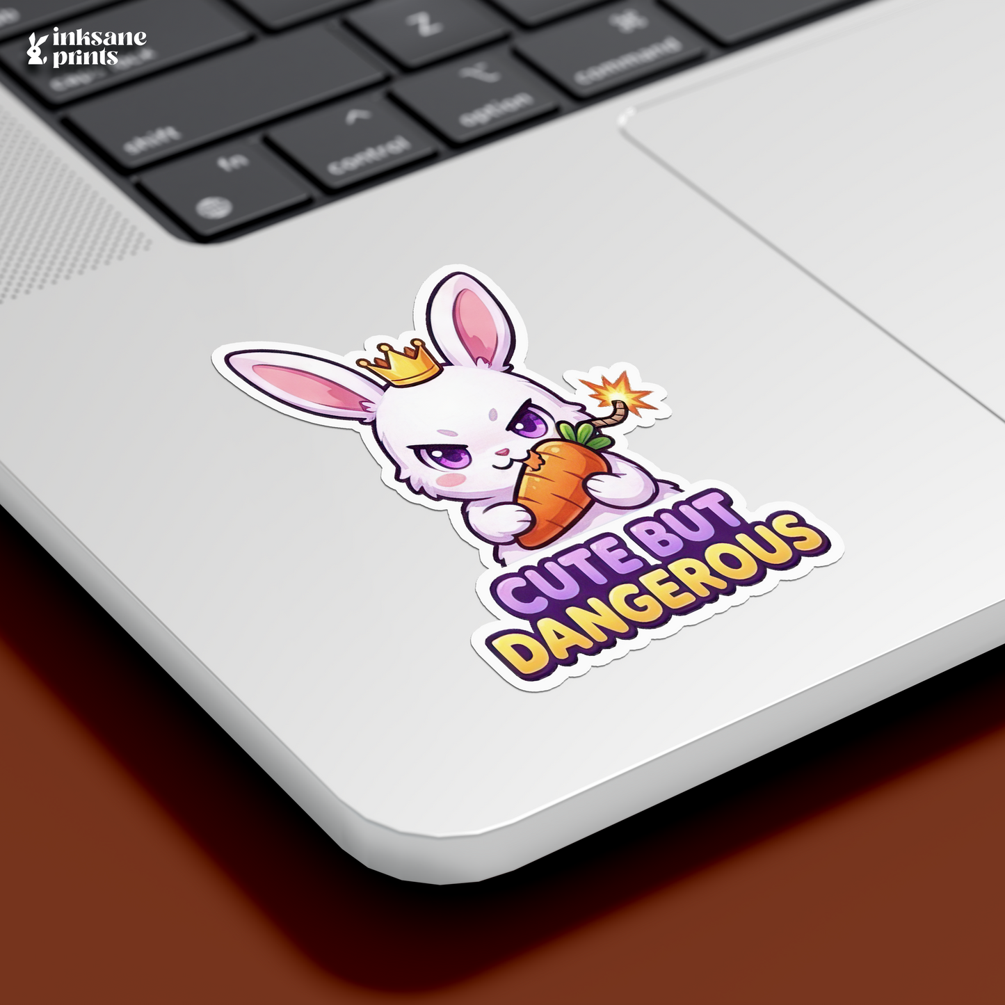 Cute But Dangerous Sticker