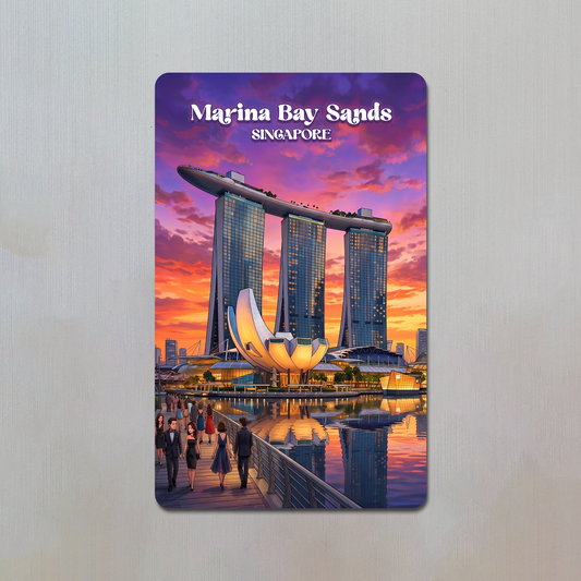 Marina Bay Sands Singapore Fridge Magnet