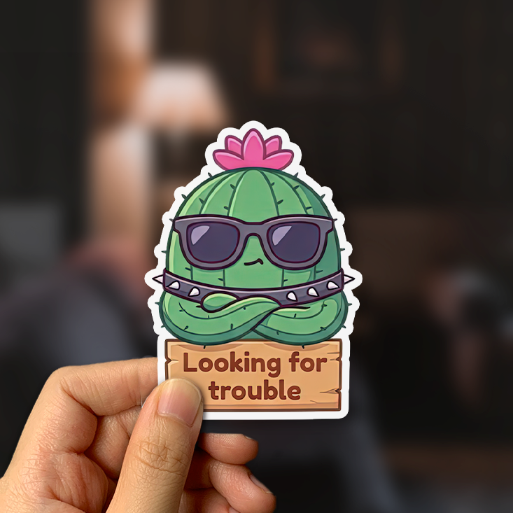 Looking For Trouble Sticker