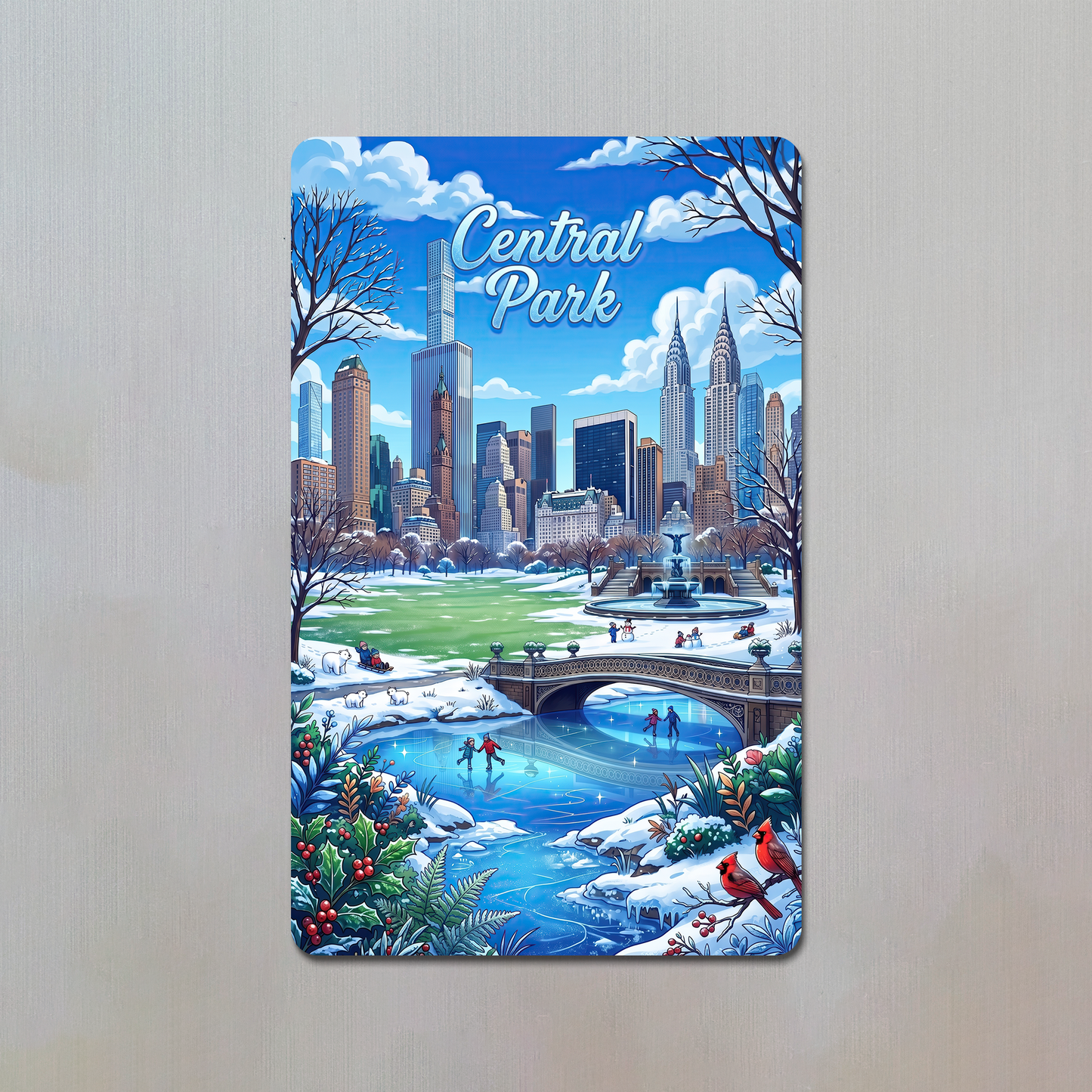 Central Park Fridge Magnet