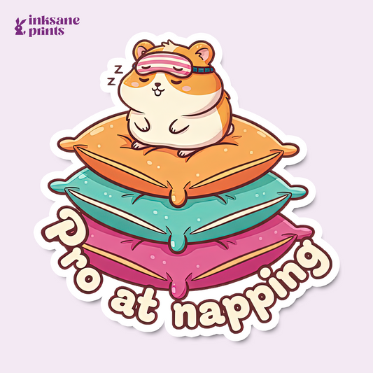 Pro At Napping Sticker