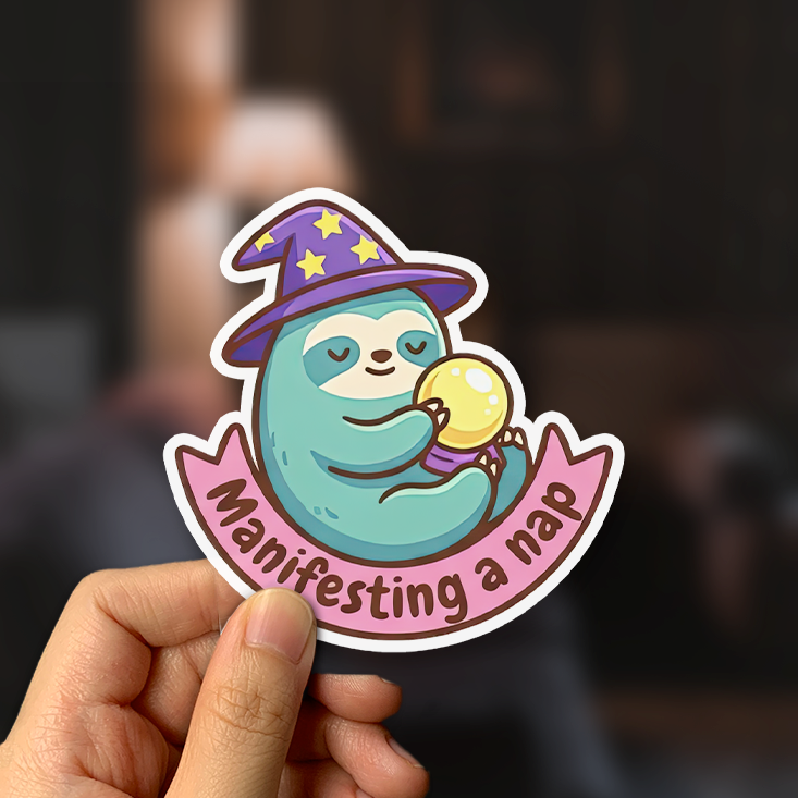 Manifesting a Nap Sticker