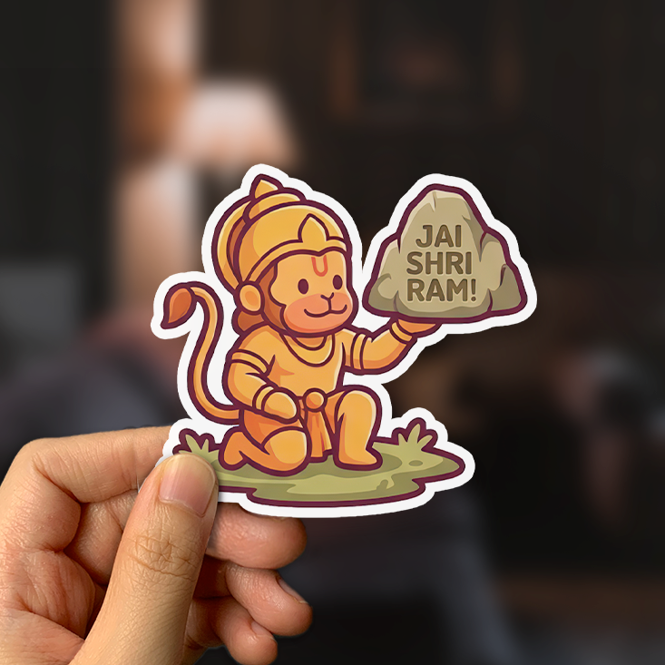 Jai Shree Ram Hanuman Sticker