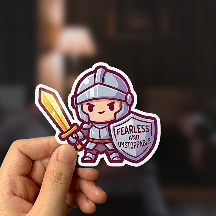Fearless and Unstoppable Sticker