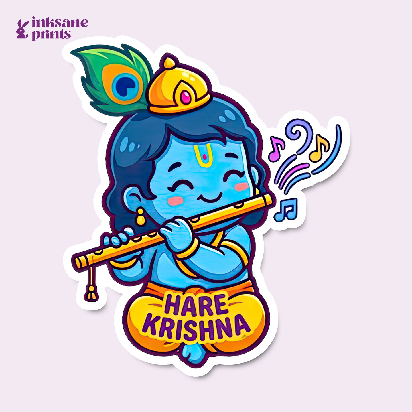 Hare Krishna Sticker