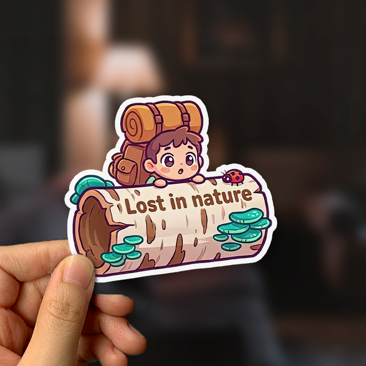 Lost in Nature Sticker