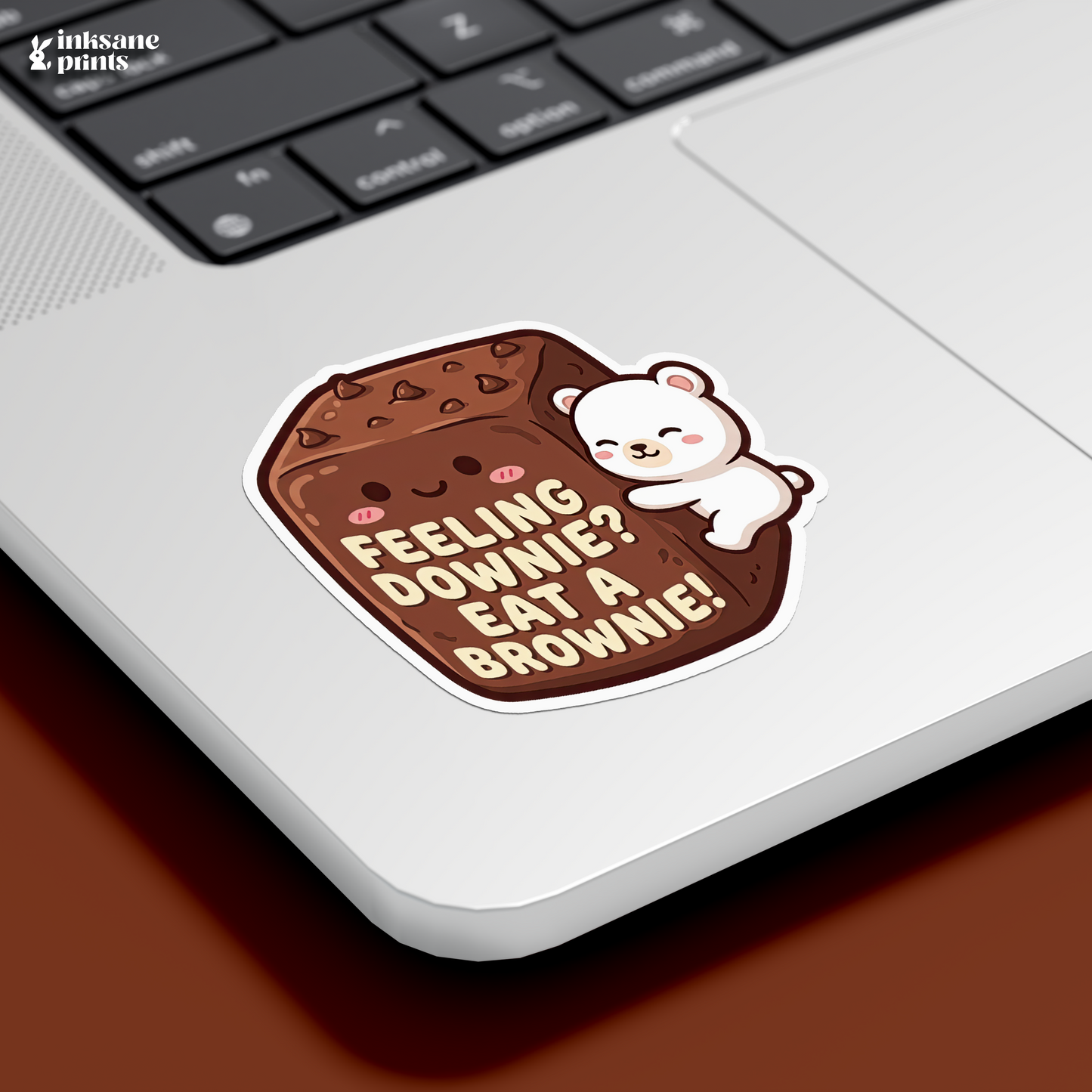 Feeling Downie Eat A Brownie Sticker