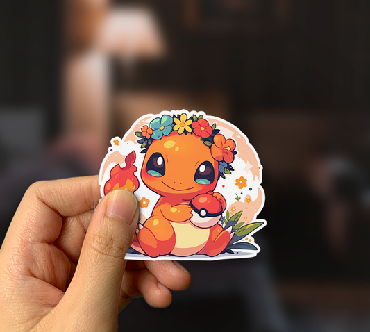 Charmander Holding a Poké Ball Sticker