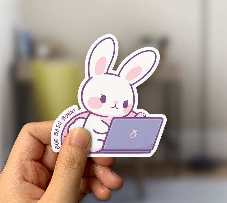 Bug Bash Bunny Sticker